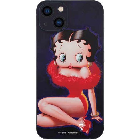 Betty Boop Red Dress iPhone 14 Plus Skin
